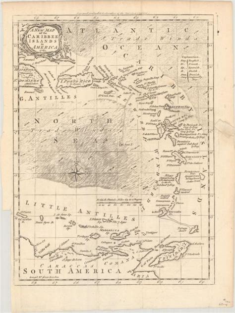 Old World Auctions Auction 192 Lot 346 A New Map Of The Caribbee