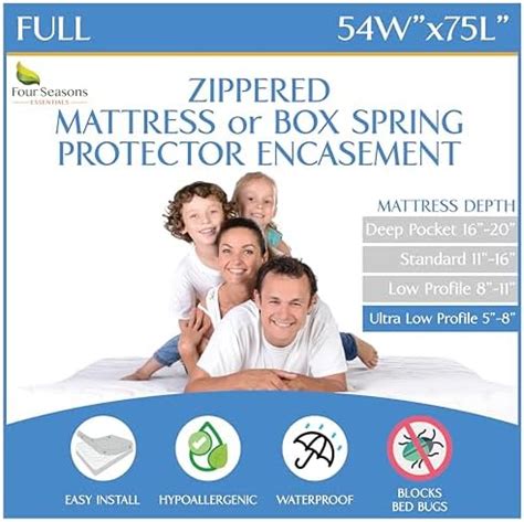 Amazon Full Size Sureguard Box Spring Encasement Waterproof