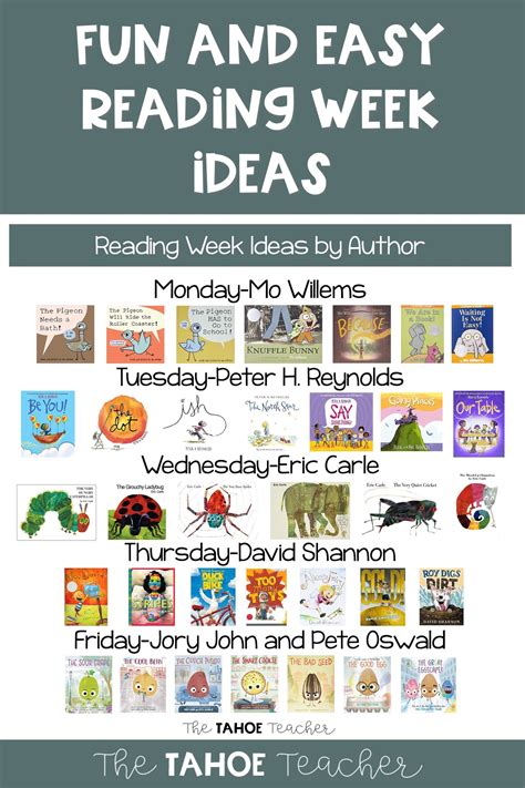 Plan Your Reading Week with Fun and Simple Ideas