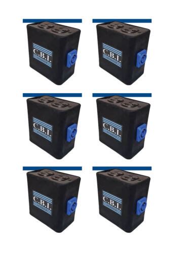 6pk Powercon Rubber Quad Box Power Distribution Twist Lock Distro Link