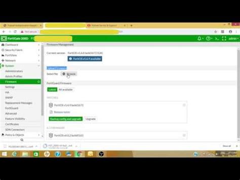 How To Upgrade Firmware In Fortinet Firewall Or Fortigate Firewall