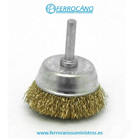 Cepillo Taza Metalico Mm Acero Mm Para Taladro