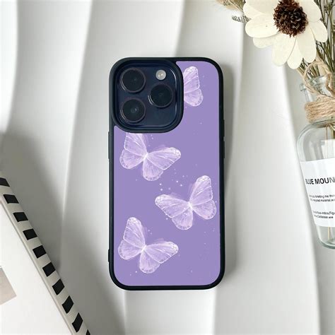 Purple Butterfly Phone Case For Iphone 15 14 13 12 11 Pro Max Case Iphone 15 14 13 12 11 Pro 15