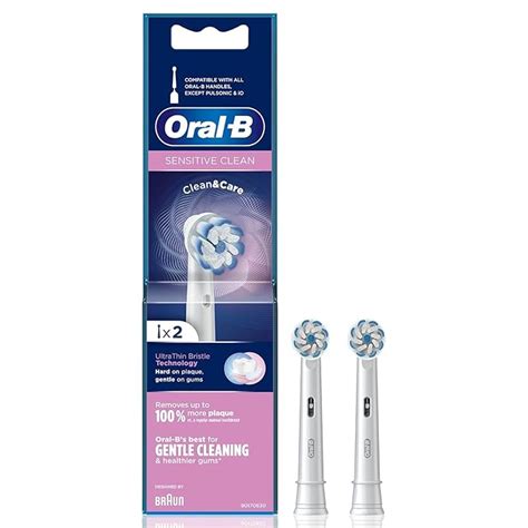 Oral B Sensitive Clean Refills Original Replaceable Brush Head Electric Toothbrushes Pack Of 2