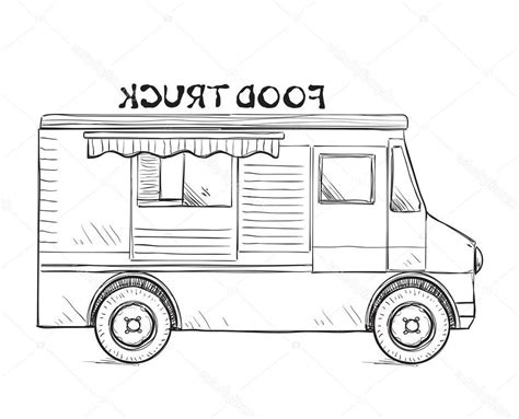 Food Truck Drawing at PaintingValley.com | Explore collection of Food Truck Drawing