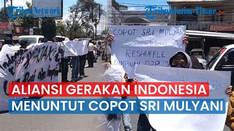 Demo Di Kantor Pajak Aliansi Gerakan Indonesia Menuntut Copot Sri