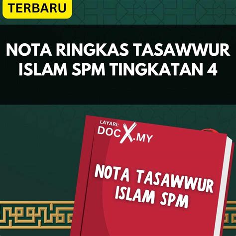 NOTA RINGKAS TASAWWUR ISLAM SPM TINGKATAN 4 DOCX MY