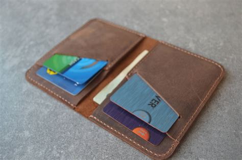 Wallet Leather Wallet Personalized Leather Wallet Front - Etsy