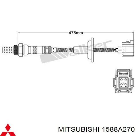 1588A270 MITSUBISHI Sonda Lambda Sensor De Oxigeno Post Catalizador