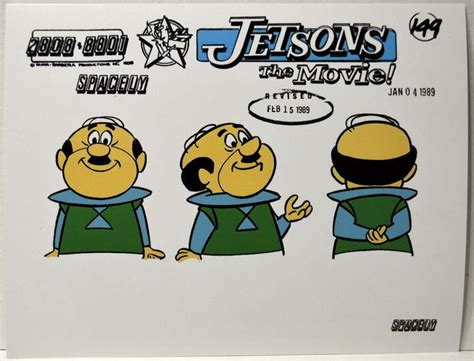 Jetson S The Movie Model Sheet Print Mr Spacely Heads Hanna Barbera