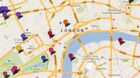 Find Your Way Around With A London Sightseeing Map Find Attractions