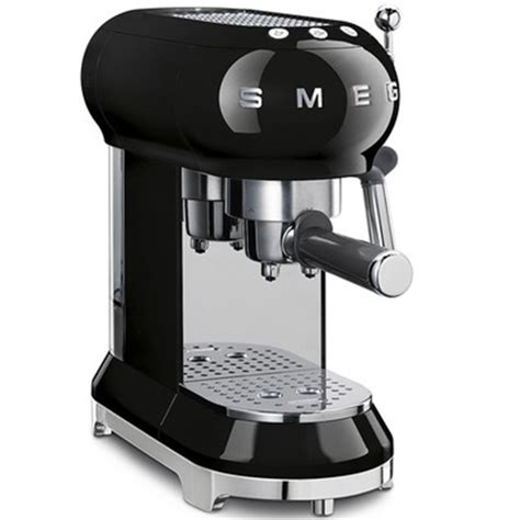 SMEG 1950s Retro Style Aesthetic Espresso Coffee Machine Black