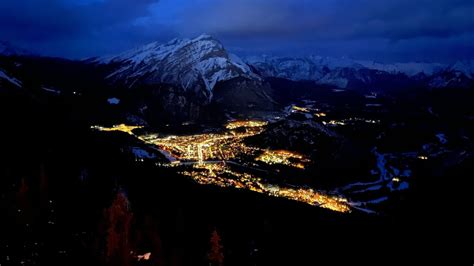 NIGHTRISE BANFF GONDOLA Travel In Sulphur Mountain Banff Canada