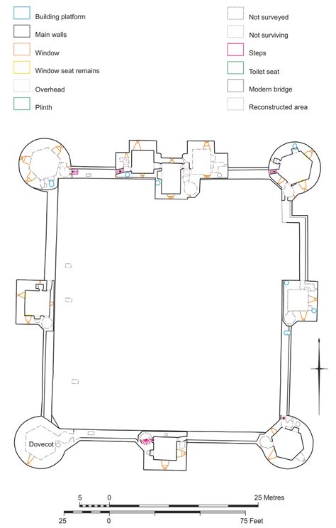 7: Bodiam Castle, upper chambers plan. | Download Scientific Diagram