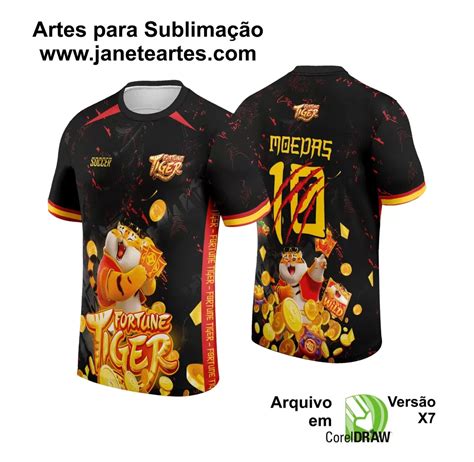 Arte Estampa Camisa Preta Interclasse Jogos Internos Tigrinho