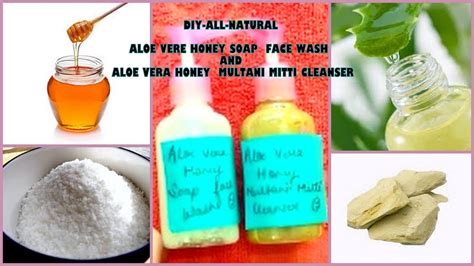 Skin Lightening Aloe Vera Honey Face Wash And Aloe Vera Honey Multani