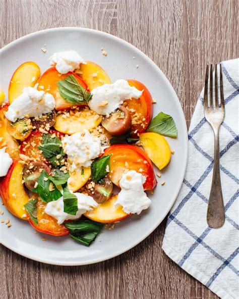 Peach Caprese Salad A Couple Cooks