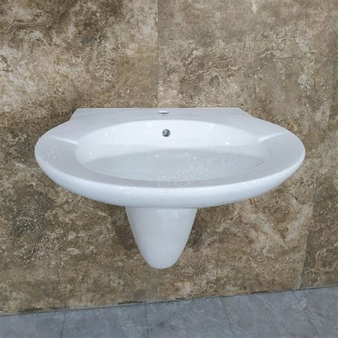 Good Sell Wall Sinks 700mm Big Size Oval Round Hanging Ceramic Basins