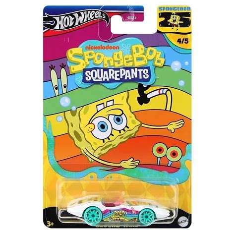 Miniatura Carro Second Wind Rainbow Bob Esponja 4 5 7 0 Cm 1 64 Hot Wheels