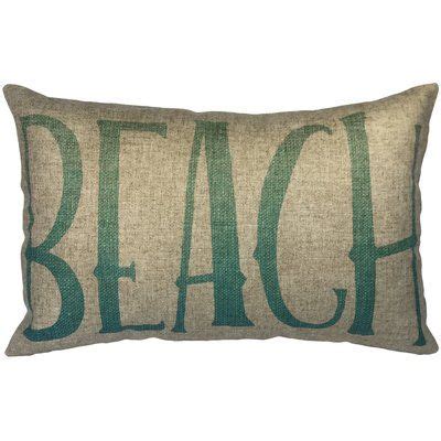 Highland Dunes Beveridge Beach Linen Lumbar Pillow Beach Linens