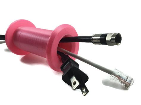 Wall Port - Cable pass through wall outlet - Pink - Fits wall thicknes – Wall Eye Solutions