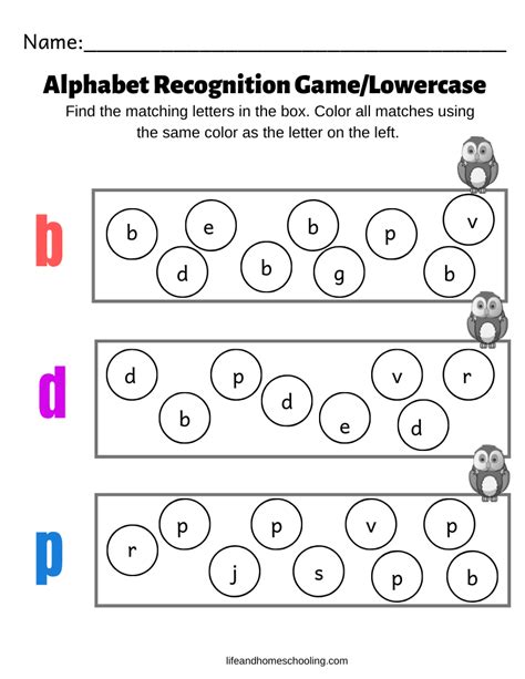 Lowercase Recognition Activity Worksheets Made By Teachers