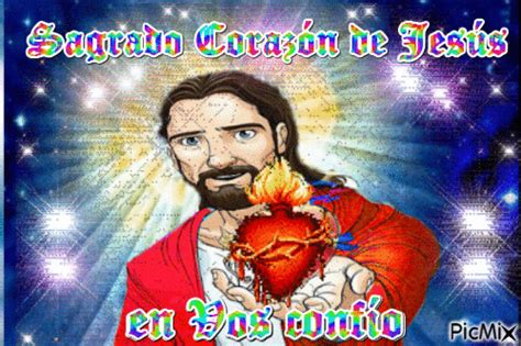 Sagrado Corazón de Jesús en Vos confío animado gratis PicMix