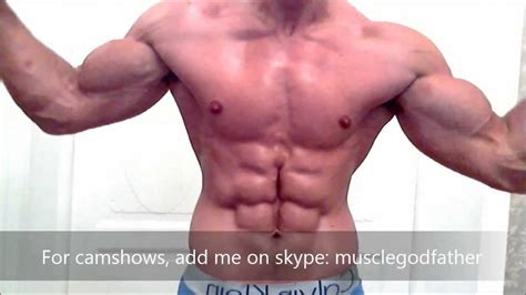 Worship Ripped Muscleman Flexing Musclegodfather Shows Biceps