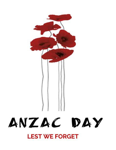 Anzac Day Template Postermywall