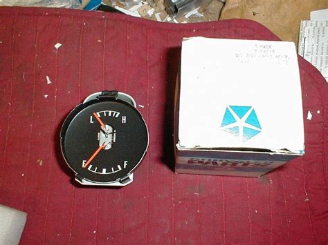 NOS Mopar Fuel Oil Gauge 1972 4 Plymouth Dodge B Body With Rallye