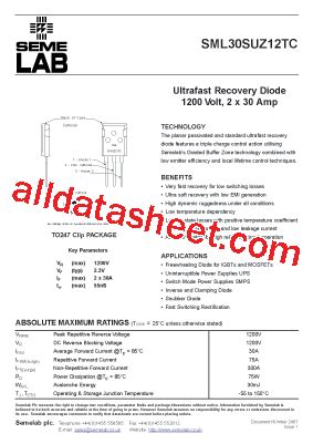 Sml Suz Tc Datasheet Pdf Seme Lab