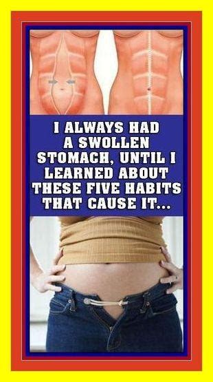 I ALWAYS HAD A SWOLLEN STOMACH, UNTIL I LEARNED ABOUT THESE FIVE HABITS ...