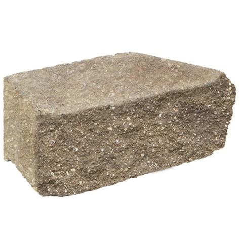 Tanbrown Retaining Wall Block Common 4 In X 12 In Actual 4 In X 12