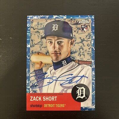 Topps Chrome Platinum Anniversary Blue Toile Refractor Auto Zack