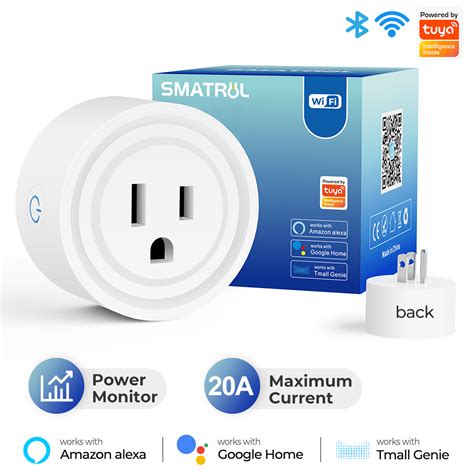 Smatrul A A Wifi Smart Plug Tuya Wifi Socket Adaptor Us Plug