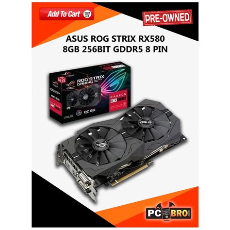 Rx580 8gb 256bit Dr5 Asus Rog Strix Shopee Philippines