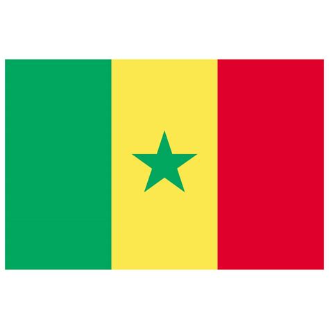 Senegal flag.eps Royalty Free Stock SVG Vector