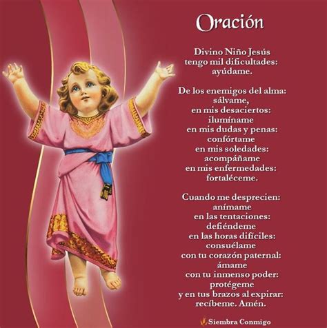 Sint Tico Foto Oracion Al Ni O De La Salud Lleno