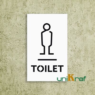 Jual Papan Sign Akrilik Toilet Pria Acrylic Sign Board Toilet Man