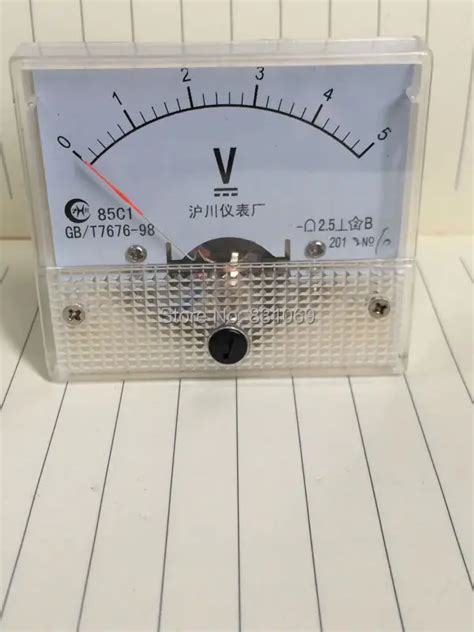 1pcs 0~5v Dc 85c1 Analog Volt Voltage Panel Meter Voltmeter Brand New In Voltage Meters From