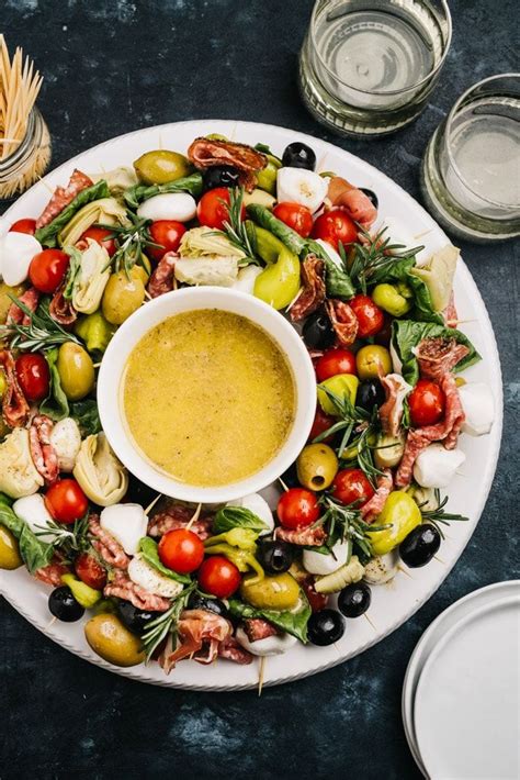 Italian Antipasto Platter With Anchovy Vinaigrette Antipasto Platter