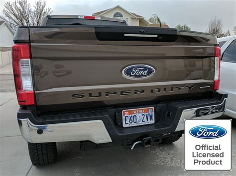 New 2018 Ford Super Duty Tailgate Letters Inserts Stickers F 250 F 350