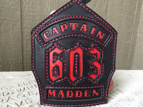 The Classic - Leather Fire Front - Fire Helmet Shields