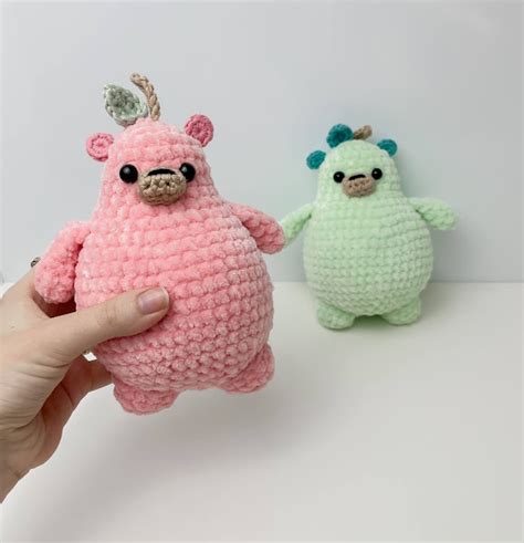 Rose And Lily Amigurumi Crochet Pear Bear Free Crochet Pattern