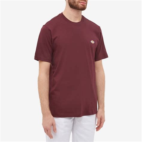 Dickies Mens Mapleton T Shirt In Maroon Dickies Construct