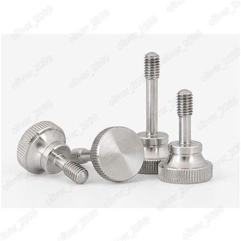 304 Stainless Steel Knurled Thumb Screws With Walsted Shank M2 5 M3 M4