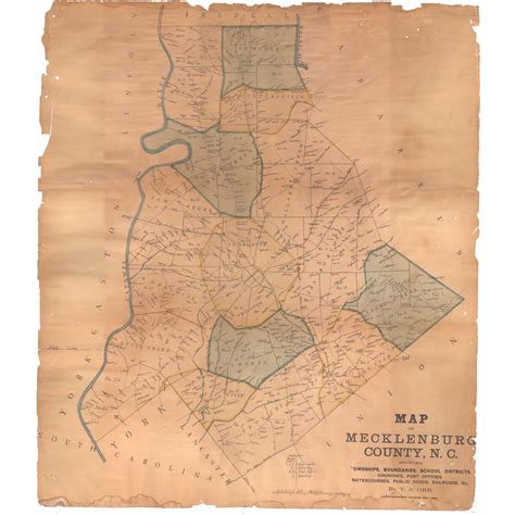 Mecklenburg County, 1888 - The Map Shop