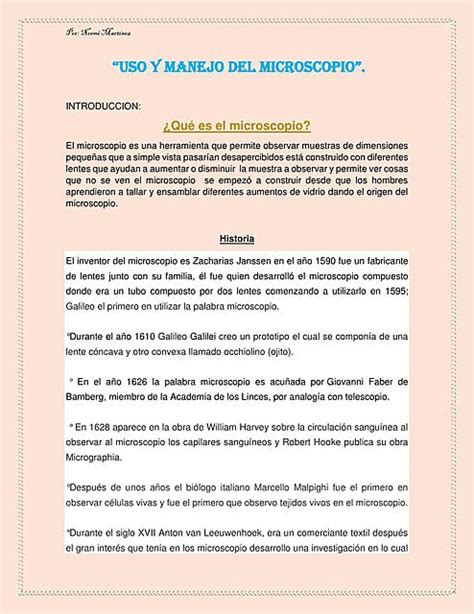 Entrada Sala predicción uso y manejo del microscopio optico Entre Oral