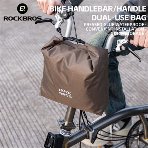 ROCKBROS Bicycle Handlebar Bag Waterproof Big Capacity Expandable