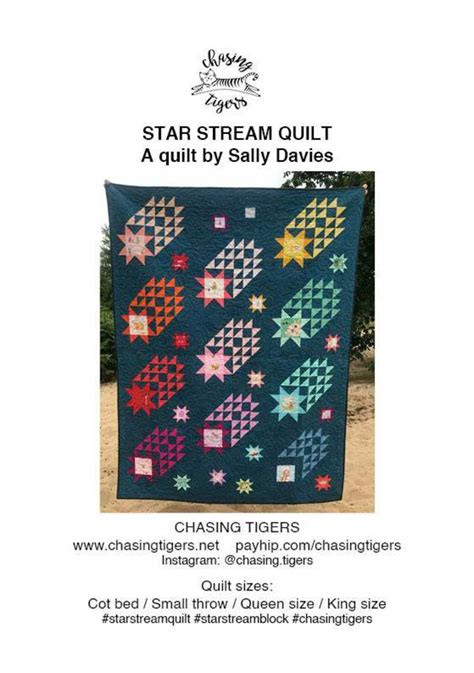 Star Stream Shooting Stars Quilt Pattern By Sallies Davies